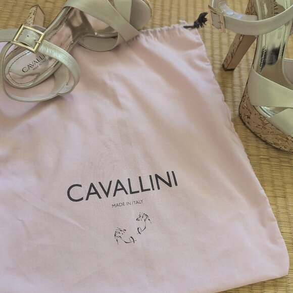 Cavallini Gold Leaf Platform Heels | US 5.5 / 6 EU 36 | Made in Italy - Picture 2 of 7